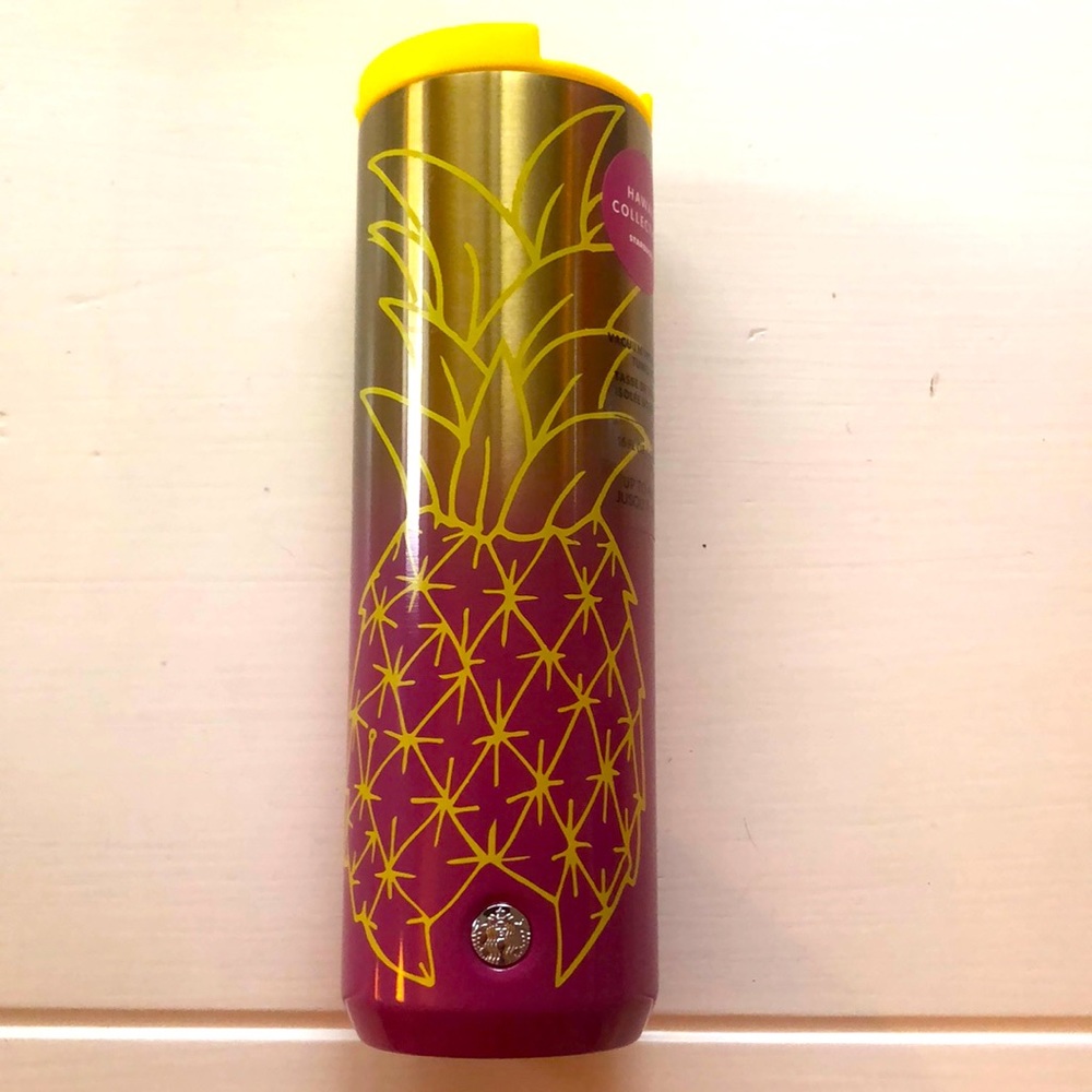 Starbucks Hawaii Collection - Stainless Steel Tumbler with Pineapple - 16oz NWT